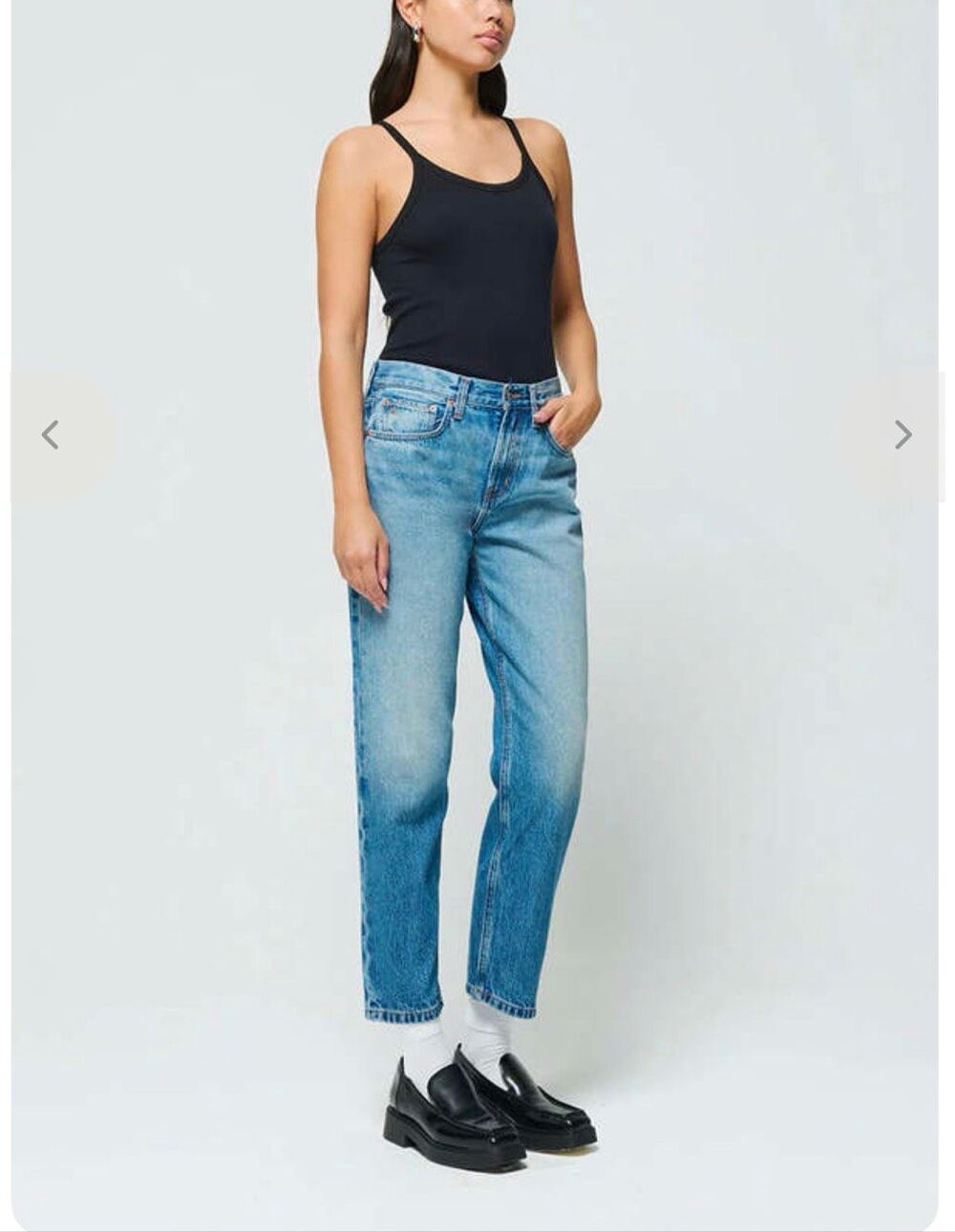 Etica $212 Marlowe Slim Boyfriend Jeans Everglades Wash Tencel Womens 26 NEW